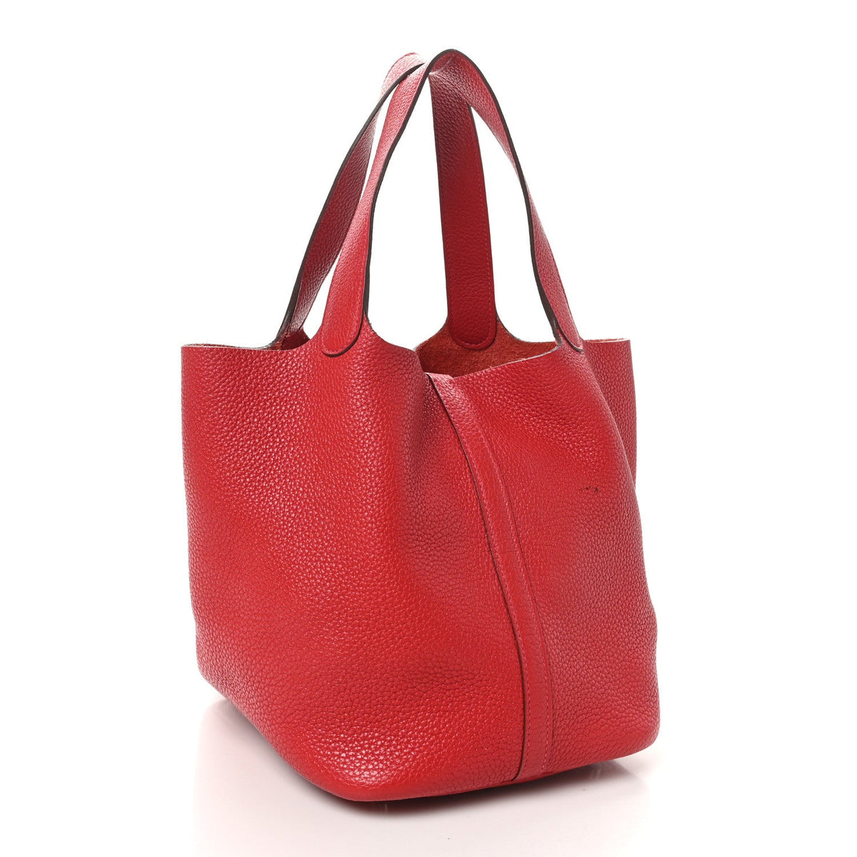 Hermes Taurillon Clemence Picotin Lock 22 MM Rouge Vif | Luxe