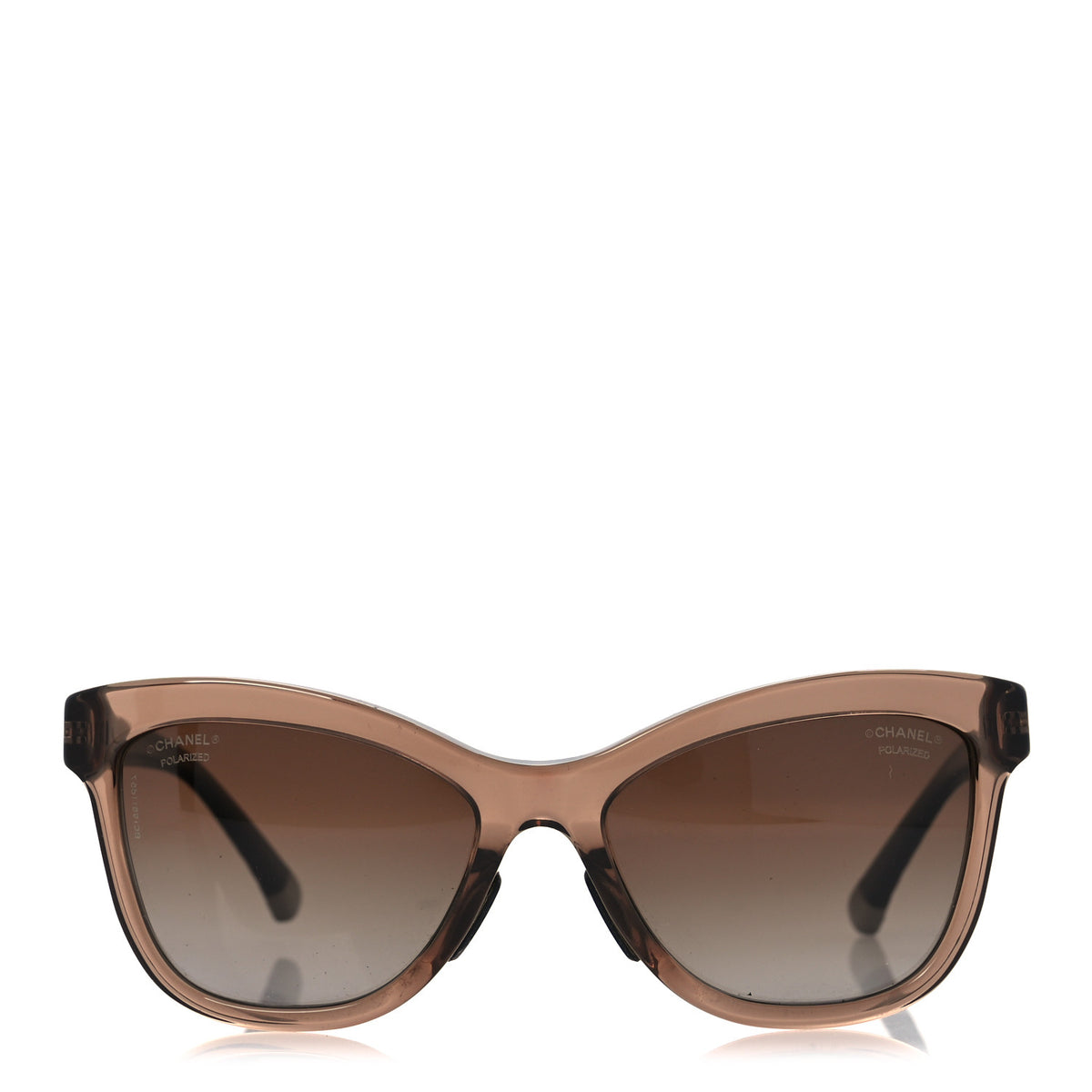 Chanel Polarized CC Cat Eye Sunglasses 5330-A Brown | Luxe Collective