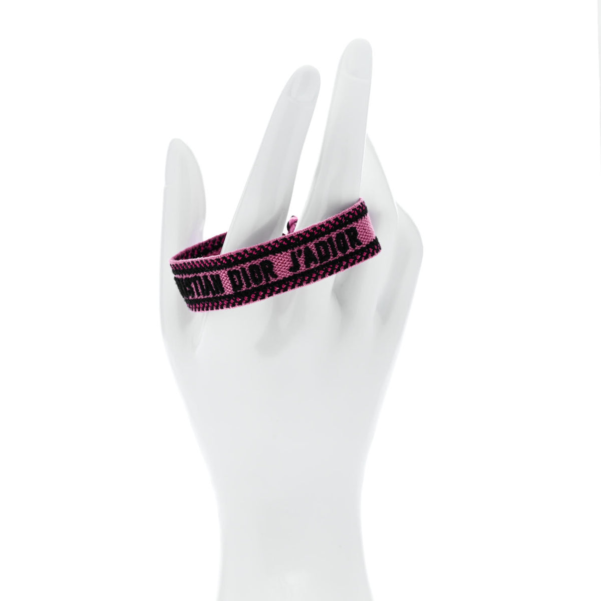 Christian Dior Woven Cotton J'Adior Friendship Bracelet Pink