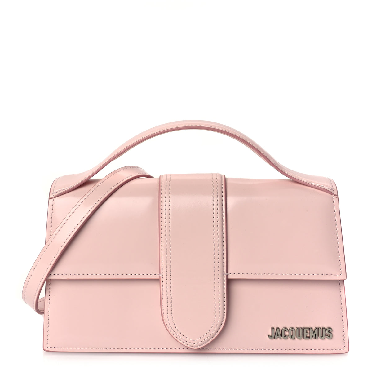 Jacquemus Glazed Calfskin Le Grand Bambino Pink | Luxe Collective