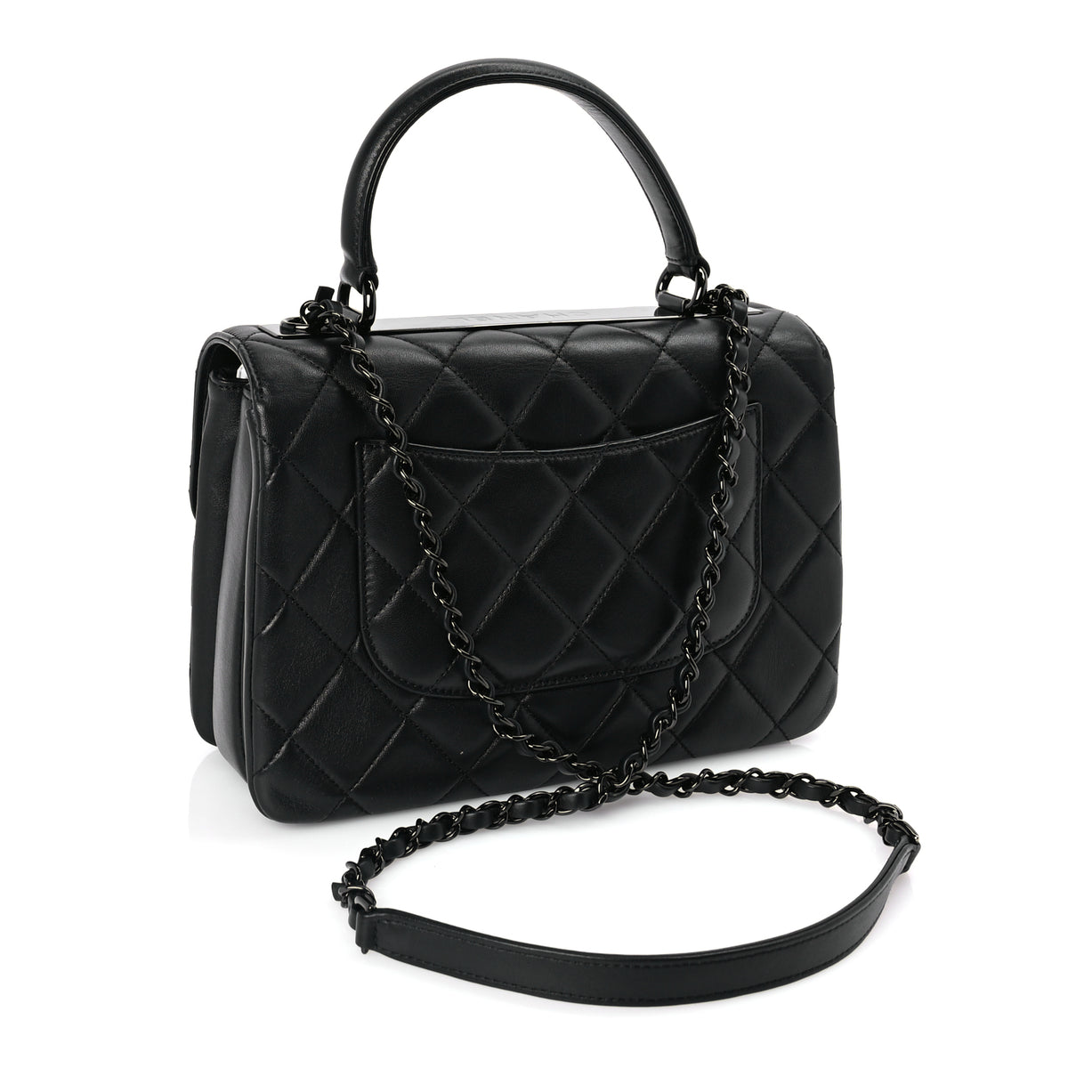Chanel Lambskin Quilted Small Trendy CC Dual Handle Flap Bag So