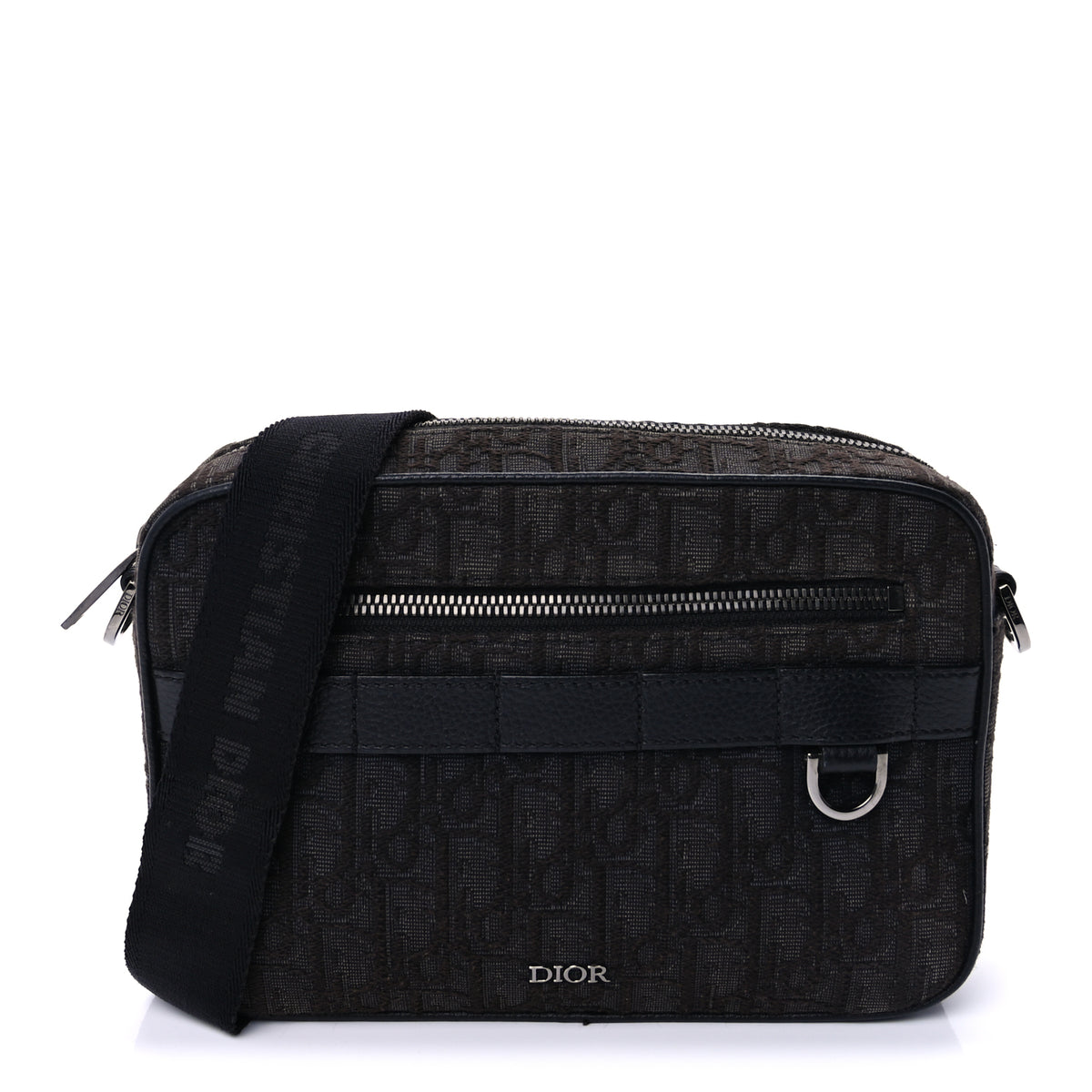 Christian Dior HOMME Oblique Safari Messenger Black | Luxe Collective