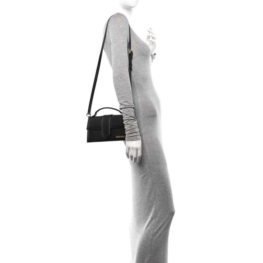 Jacquemus Smooth Calfskin Le Grand Bambino Black Image 2