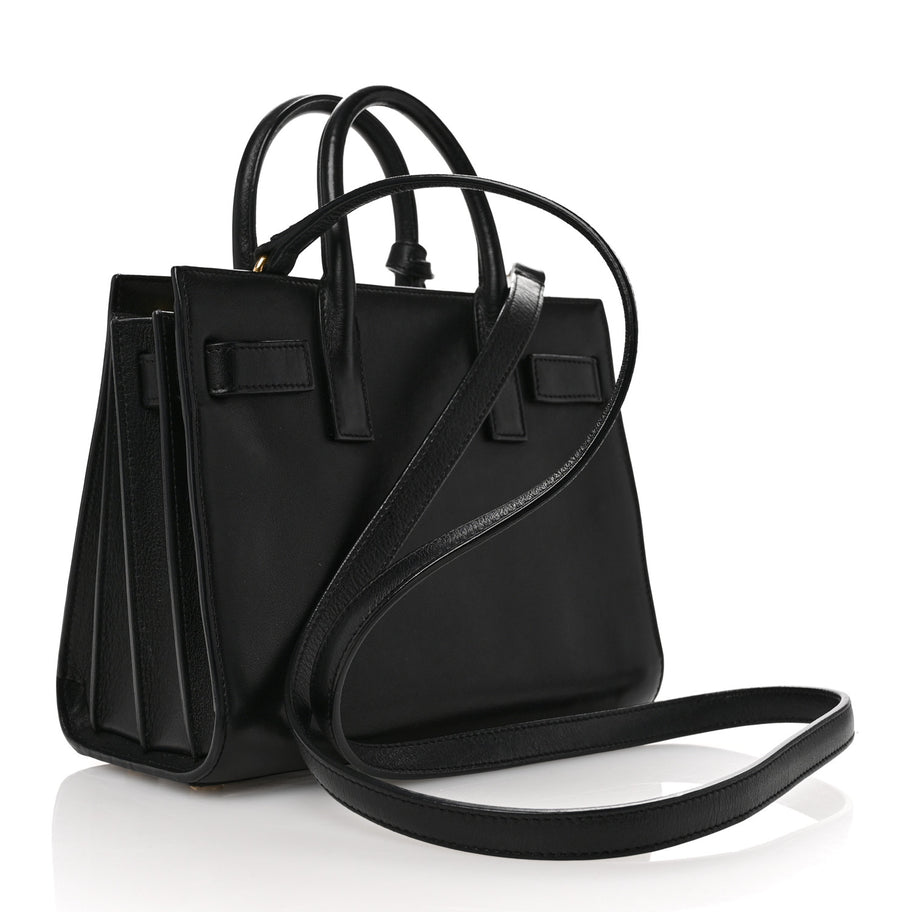 Saint Laurent Calfskin Nano Sac De Jour Black Image 3