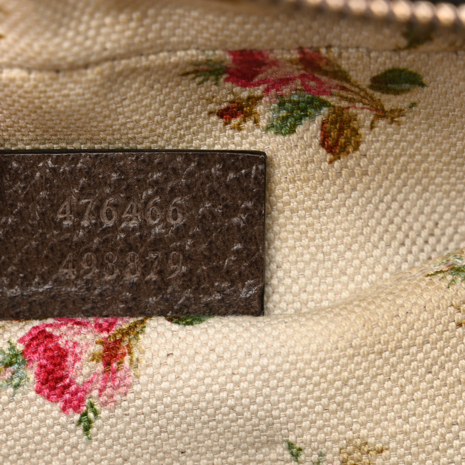 Gucci GG Supreme Monogram Web Neo Vintage Shoulder Bag Beige New Acero Crop Image 7