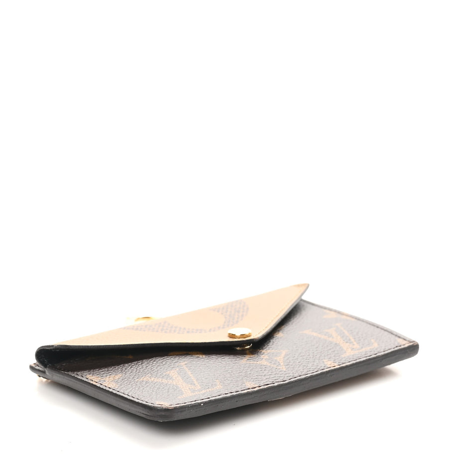 Louis Vuitton Reverse Monogram Recto Verso Card Holder Brown Image 4