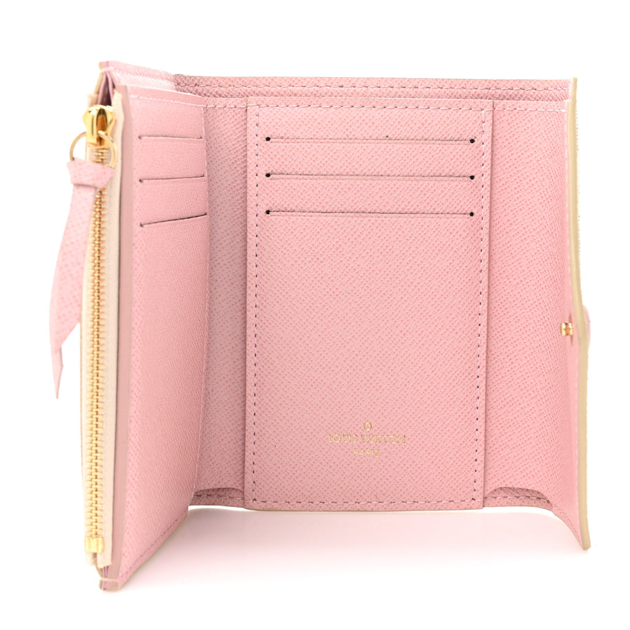 Louis Vuitton Damier Azur Victorine Wallet Rose Ballerine Image 5