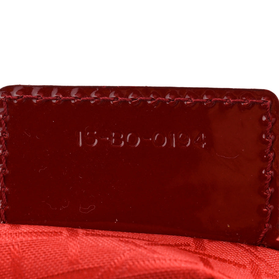 Christian Dior Patent Cannage Medium Lady Dior Red Image 7
