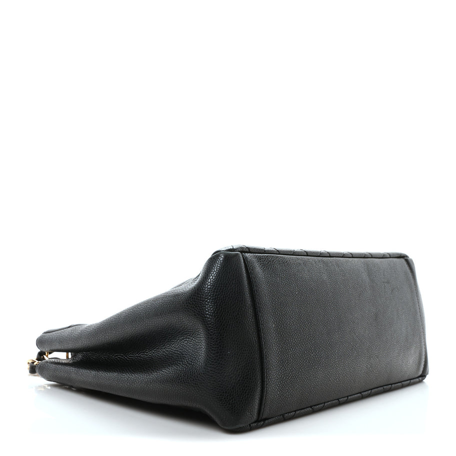 Chanel Caviar Quilted Grand Shopping Tote GST Black Image 4