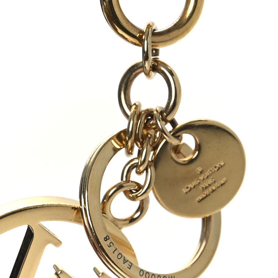 Louis Vuitton LV Circle Bag Charm Key Holder Gold Image 4