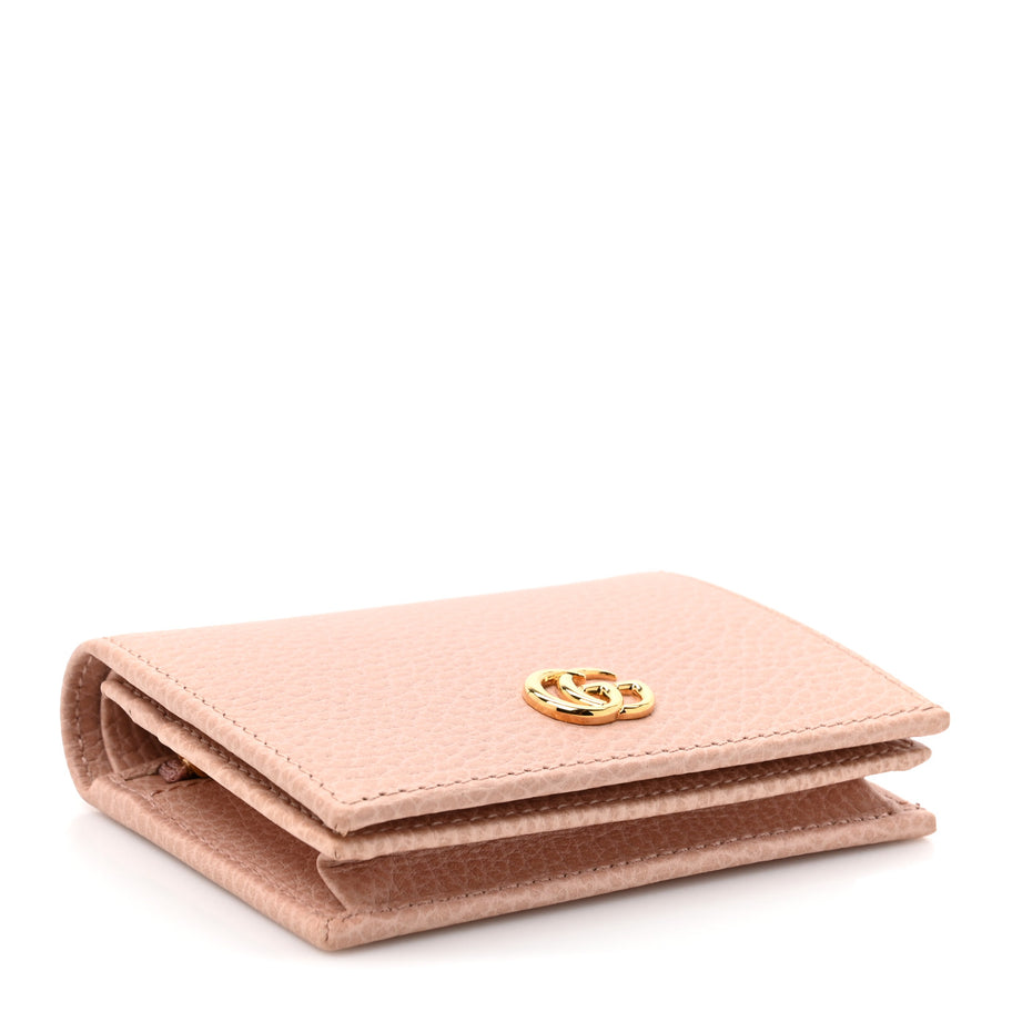 Gucci Dollar Calfskin GG Marmont Card Case Perfect Pink Image 4