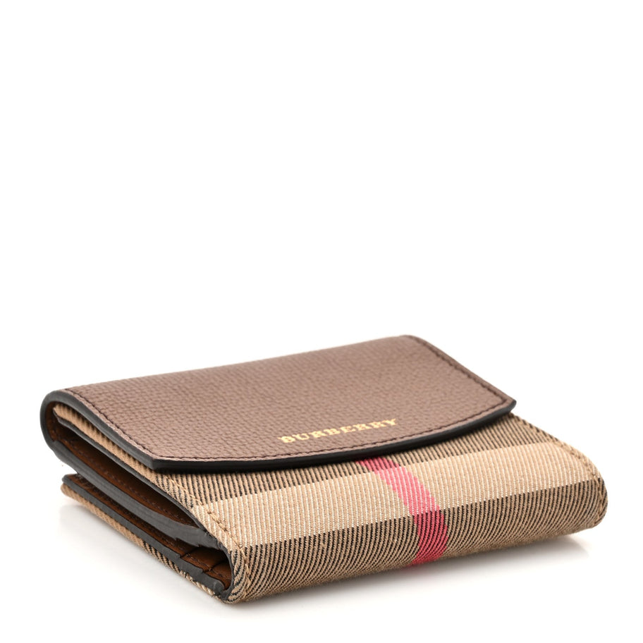 Burberry House Check Luna French Wallet Brown Image 4