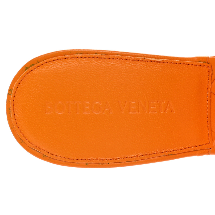 Bottega Veneta Nappa Maxi Intrecciato Lido Mule Sandals 37 Tangerine Image 7