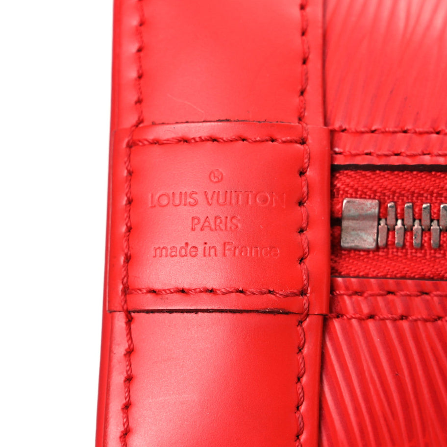 Louis Vuitton Epi Alma BB Carmine Image 6