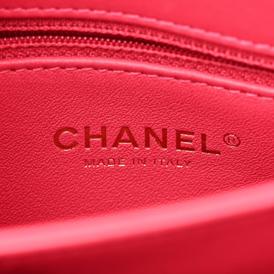 Chanel Lambskin Quilted Small Trendy CC Flap Dual Handle Bag Dark Pink Image 6