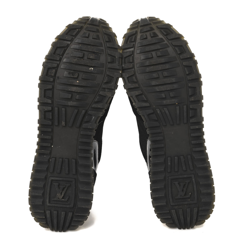Louis Vuitton Suede Monogram Run Away Sneakers Black Image 6
