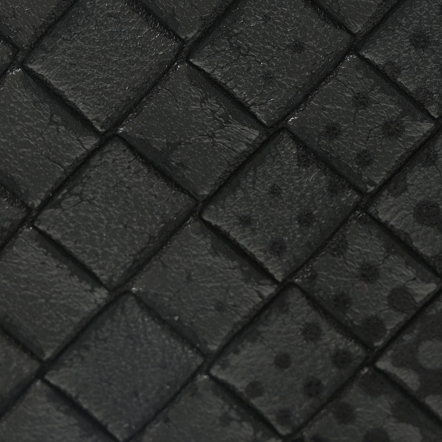 Bottega Veneta Nappa Intrecciato Dot Zip Around Wallet Black Grey Image 7