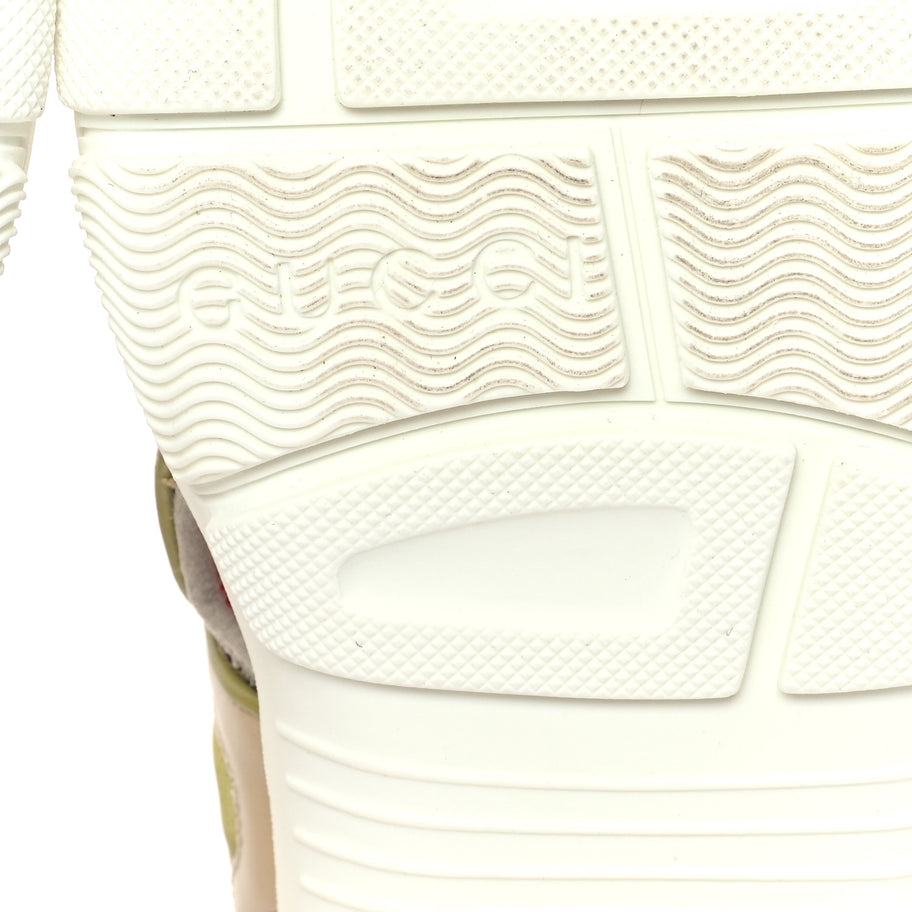 Gucci Mesh Fabric Tinsel Sport Sandals 36 Loess Sand Box Pink Image 7