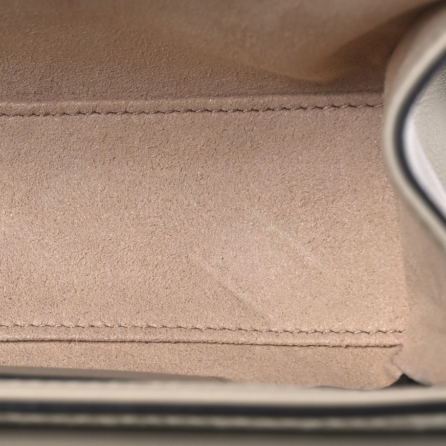 Gucci GG Supreme Monogram Calfskin Mini Padlock Shoulder Bag Beige Mystic White Oatmeal Image 5