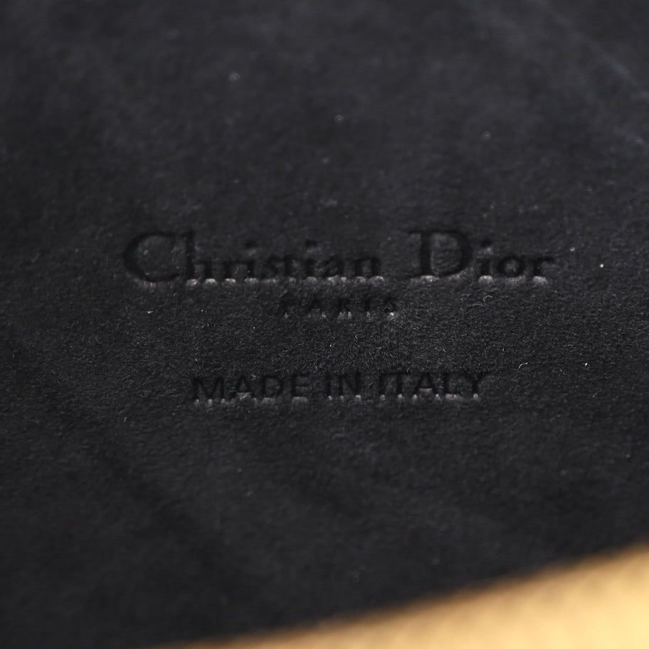 Christian Dior Grained Calfskin Caro Double Pouch Black Image 7