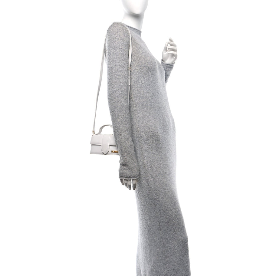 Jacquemus Smooth Calfskin Le Bambino White Image 3