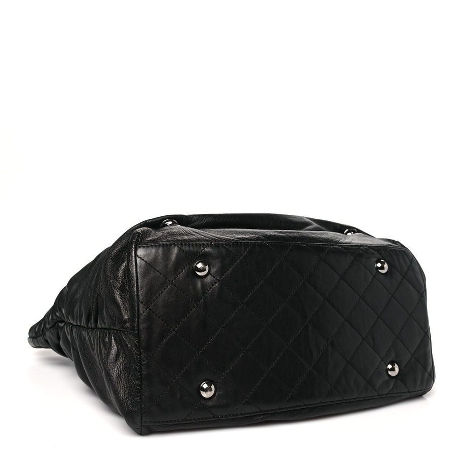 Chanel Lambskin Timeless Sharpei Chain Shoulder Bag Black Image 4
