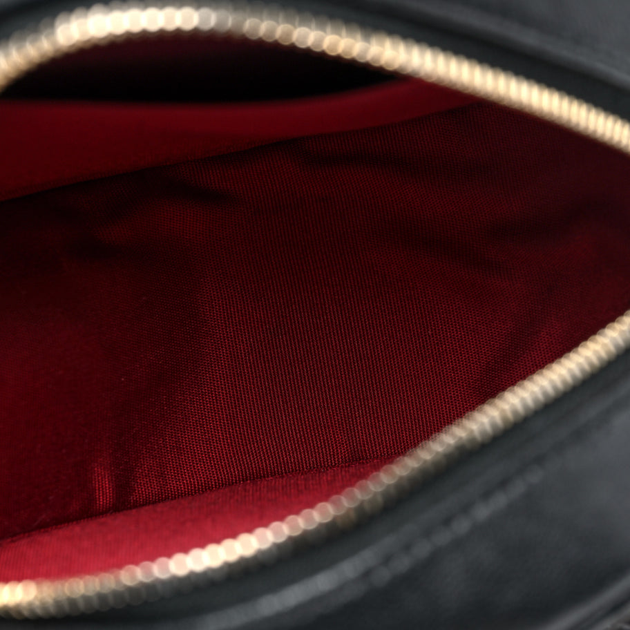 Chanel Lambskin Quilted 19 Round Clutch With Chain Black Image 5