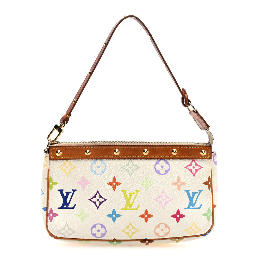 Louis Vuitton Monogram Pochette Accessories White Image 1