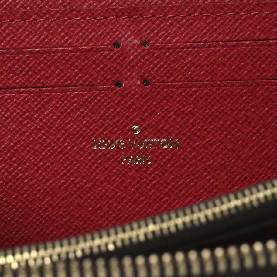 Louis Vuitton Damier Ebene Clemence Wallet Cherry Image 6