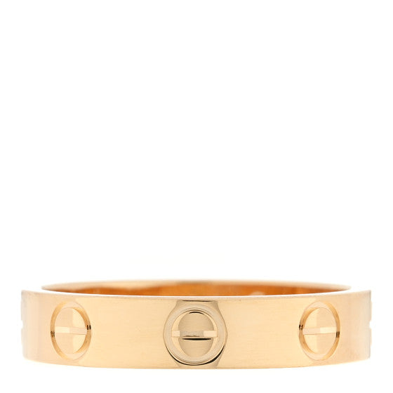 Cartier CARTIER 18K Yellow Gold 3.5mm LOVE Wedding Band Ring 48 4.5 Image 1