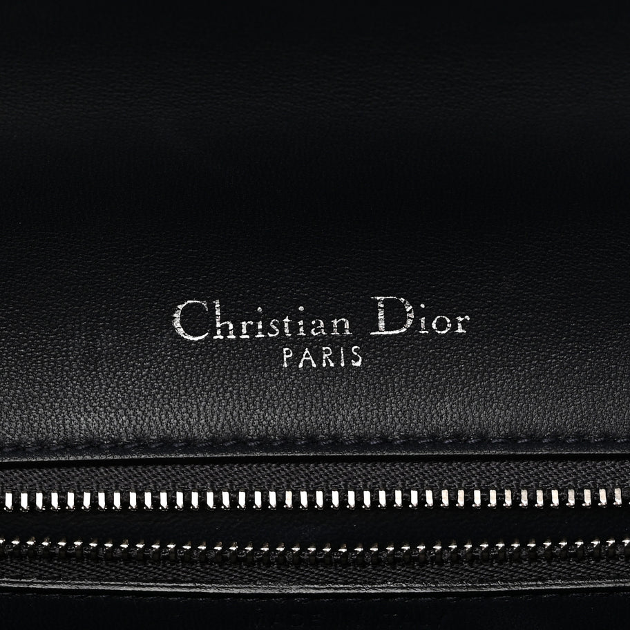 Christian Dior Patent Micro-Cannage Medium Diorama Flap Bag Blue Image 6