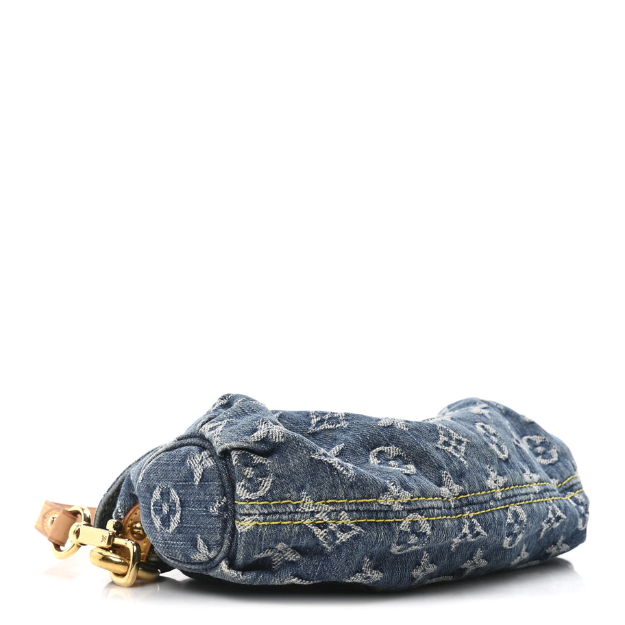 Louis Vuitton Monogram Denim Mini Pleaty Blue Image 4