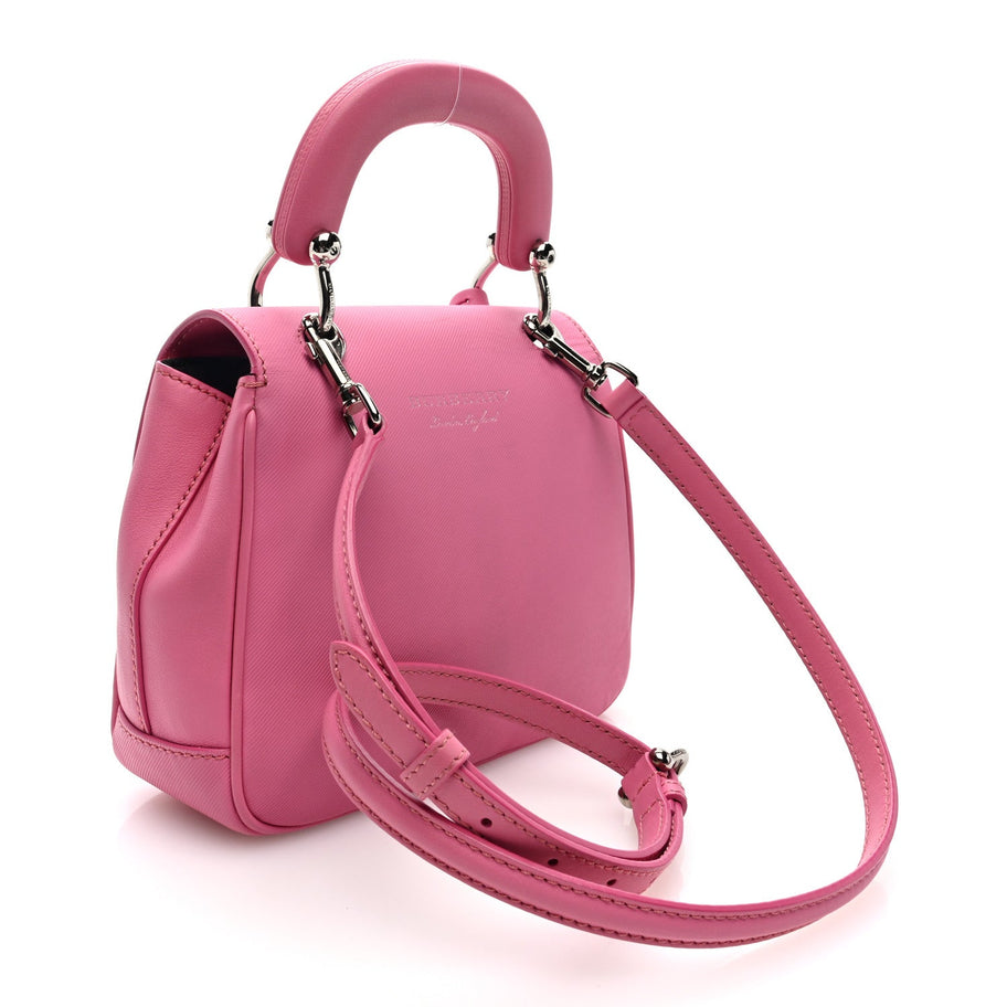Burberry Trench Calfskin Small DK88 Top Handle Bag Rose Pink Image 3