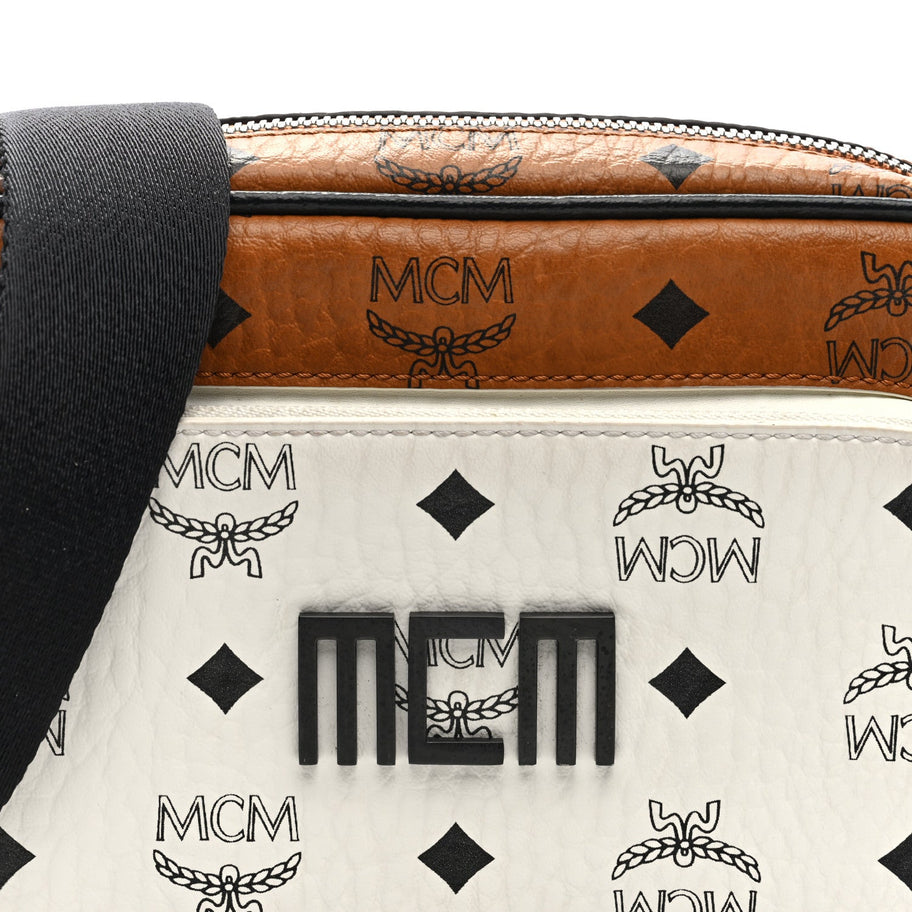 MCM MCM Visetos Mix Small Klassik Crossbody White Image 7