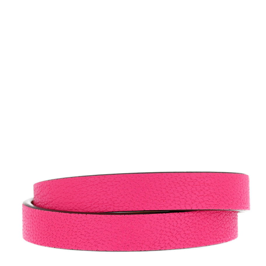 Hermes Chevre Chamkila Kelly Double Tour Bracelet T2 Rose Pop Image 3