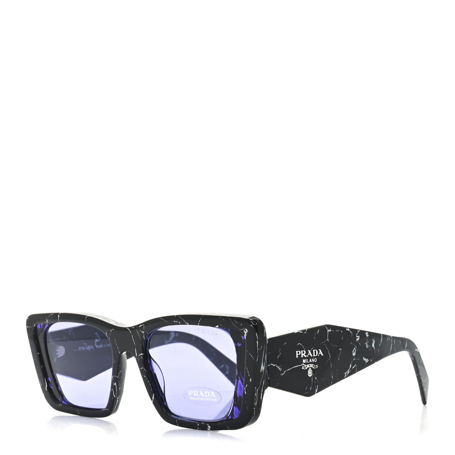 Prada Acetate Symbole Sunglasses SPR 08Y Havana Black White Image 1