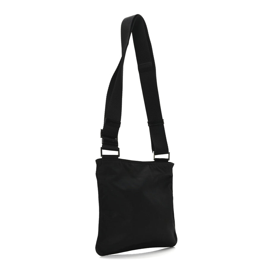 Prada Tessuto Nylon Flat Messenger Bag Black Image 3