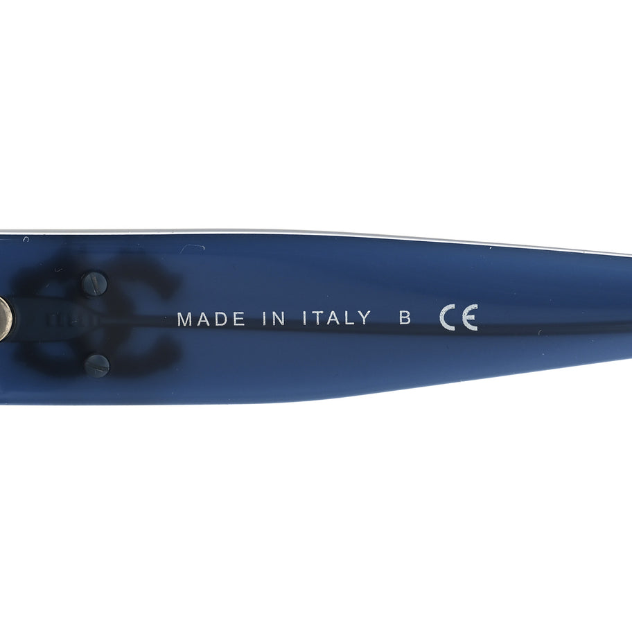 Chanel Acetate Mirror CC Square Fall Sunglasses 5357-A Blue Image 6