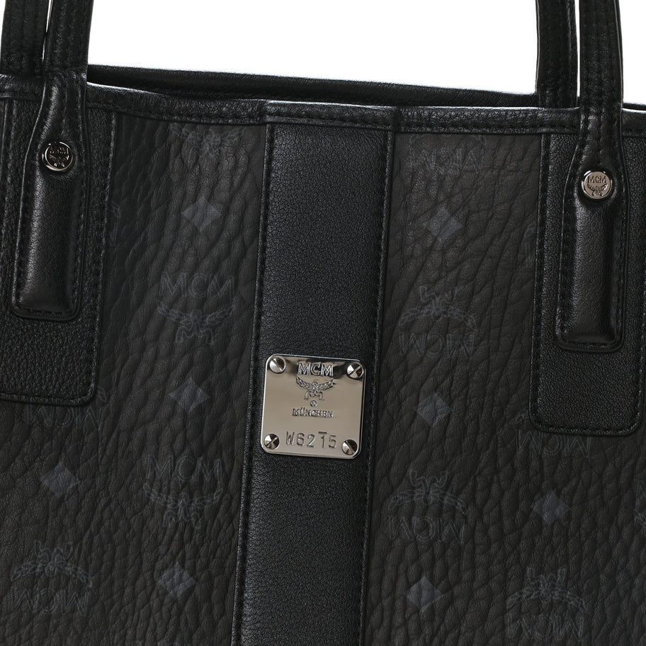 MCM MCM Visetos Large Liz Reversible Shopper Tote Black Image 7