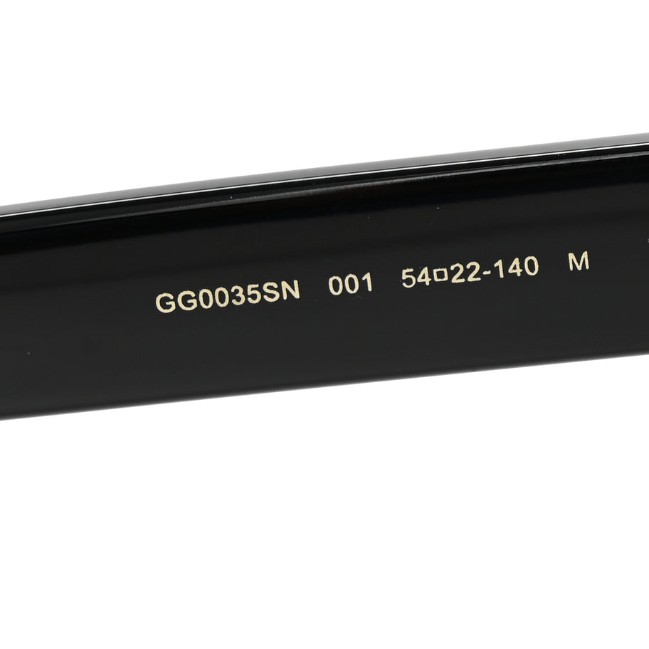 Gucci Acetate Round Sunglasses GG0035SN Black Image 6