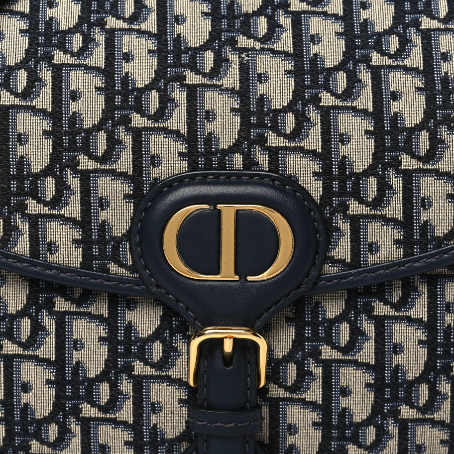 Christian Dior Oblique Medium Bobby Flap Blue Image 7