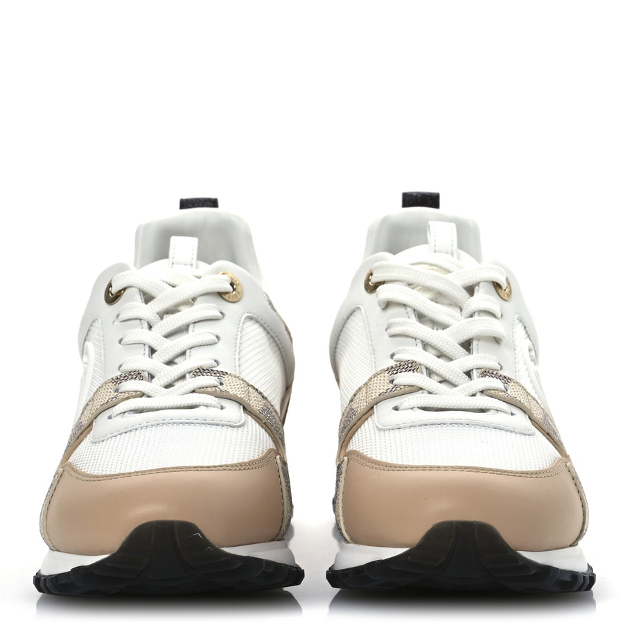 Louis Vuitton Calfskin Damier Azur Run Away Sneakers White Image 3