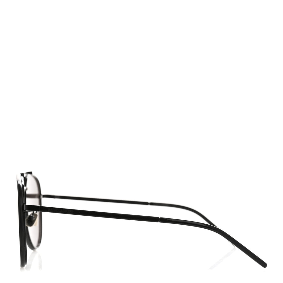 Saint Laurent Metal Aviator Classic 11 Slim Sunglasses Black Image 3