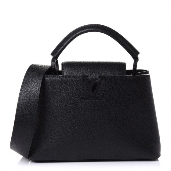 Louis Vuitton Taurillon Capucines BB Matte Black Image 1