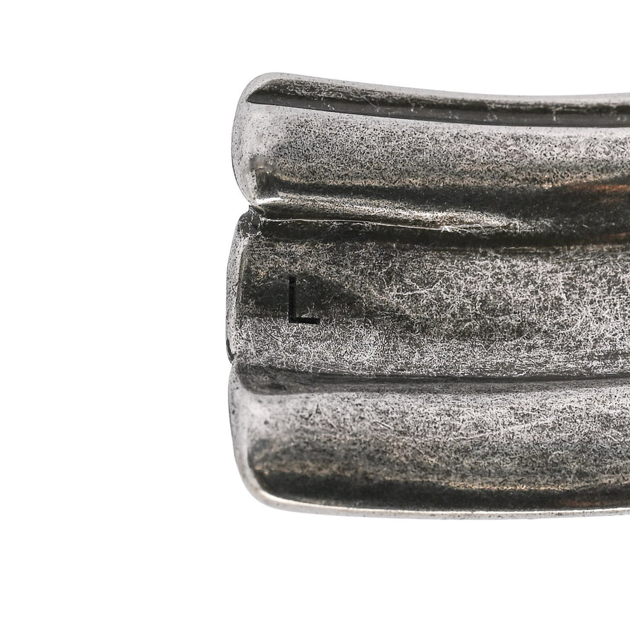 Saint Laurent Brass Knot Cuff L Silver Image 5