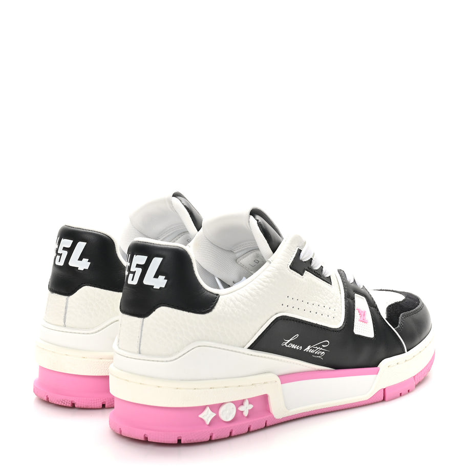 Louis Vuitton Calfskin LV Trainer Maxi Sneakers Black Pink Image 5