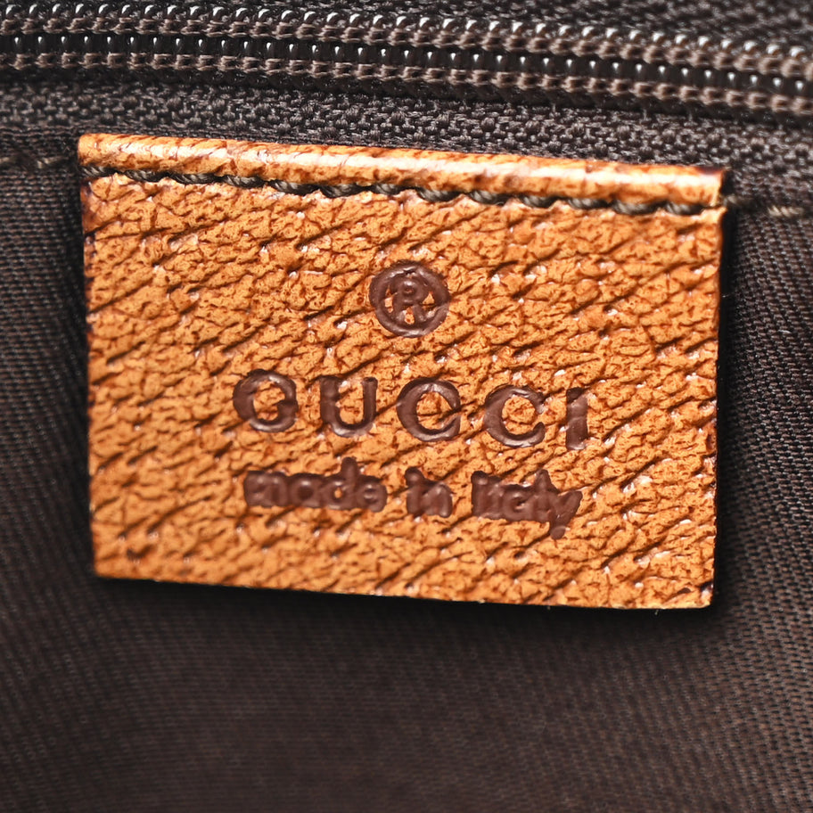 Gucci Monogram Medium Tote Beige Brown Image 6