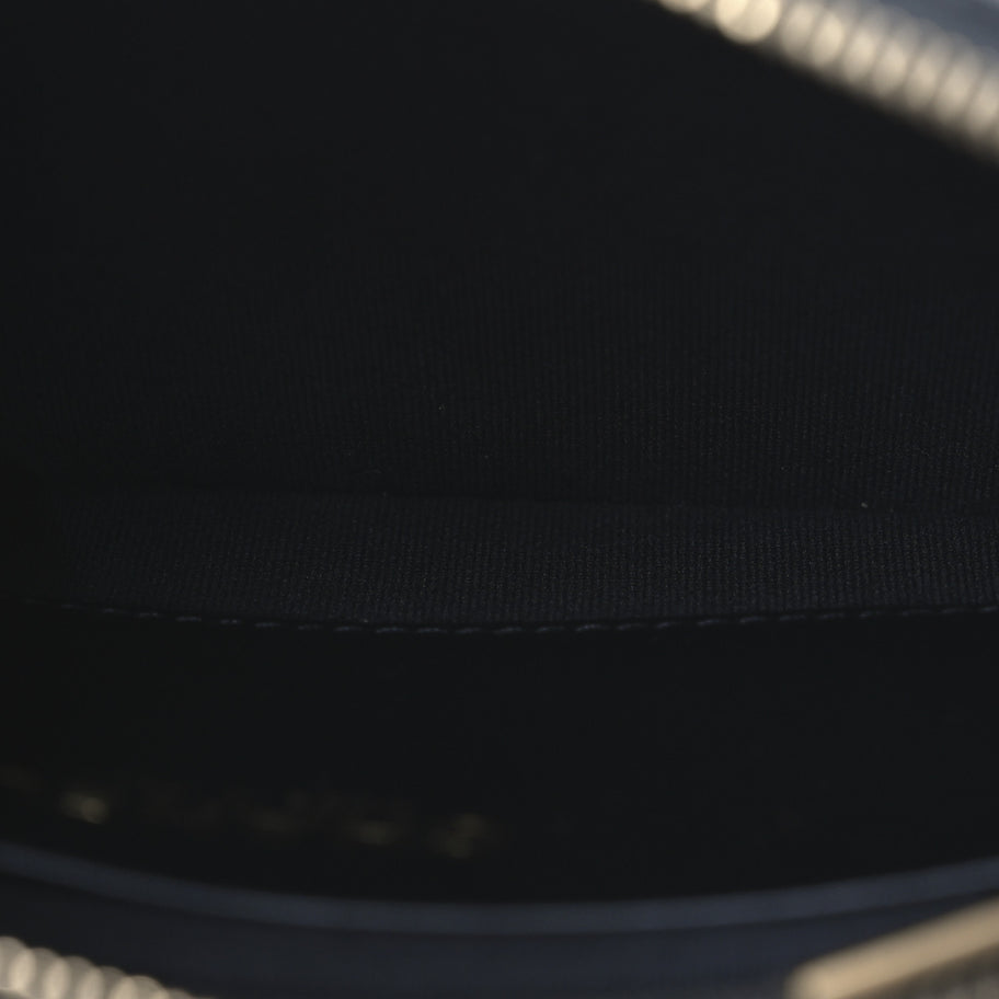 Chanel Shiny Crumpled Lambskin Quilted Trendy Chain Around Hobo Black Image 5