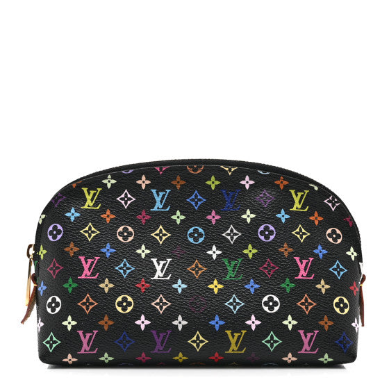  Louis Vuitton Monogram Multicolor Cosmetic Pouch Black Grenade