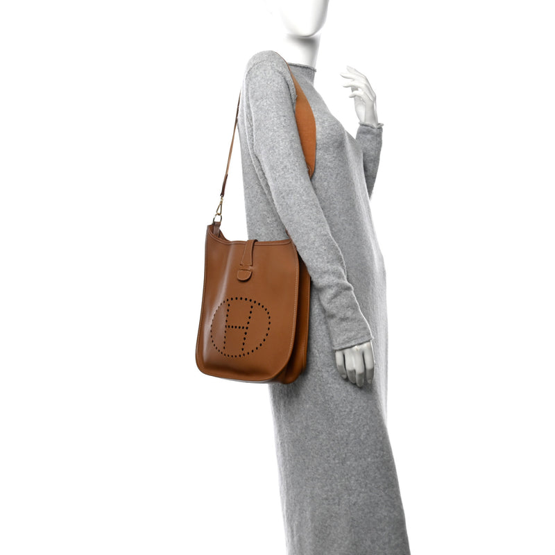  Hermes Courchevel Evelyne GM Gold